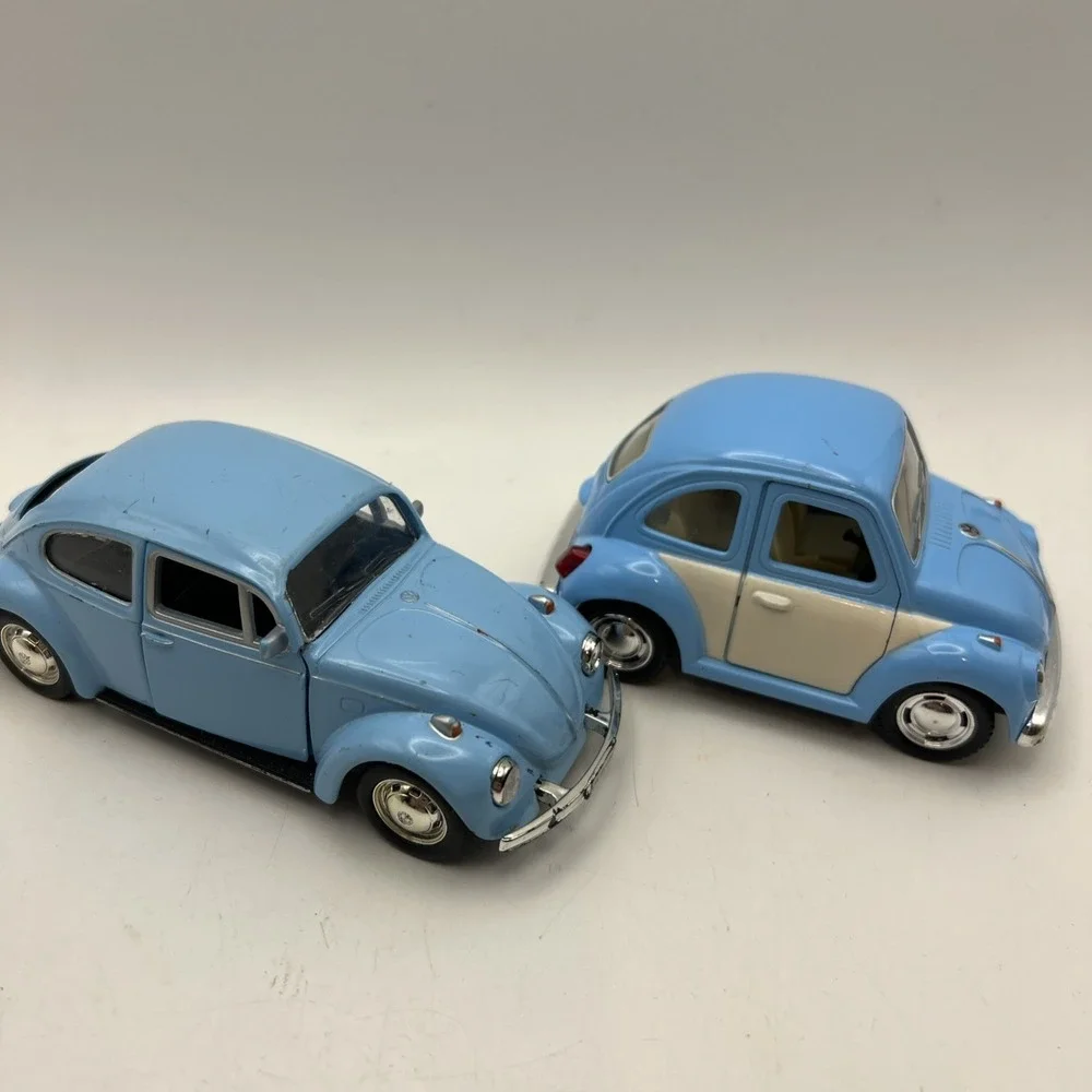 Lot Of 2 Volkswagen Beetle Diecast Model Toy Cars -4